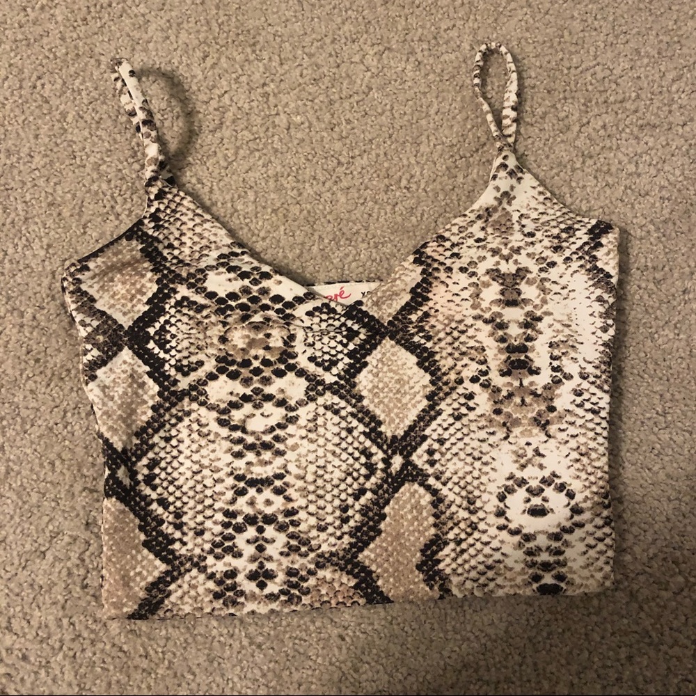 Snakeskin tank top